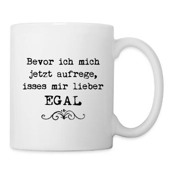 163 Bevor ich mich aufrege - Tasse - Weiß - Rechts