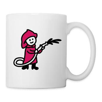 Pompier - Mug blanc - blanc - Droite