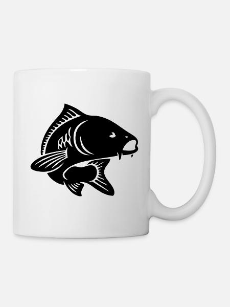 fische fischen fischer - Tasse - Weiß