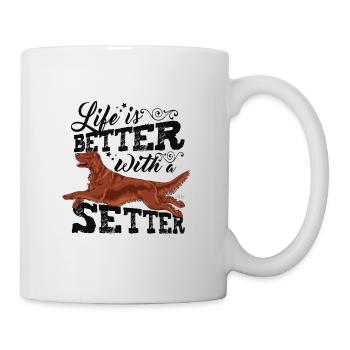 irishsetterbetter4 - Mug blanc - blanc - Droite