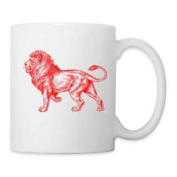 Big Lion red - Tasse - Weiß - Rechts