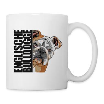 ENGLISCHE BULLDOGGE DA Hunde Hund Wilsigns - Tasse - Weiß - Rechts
