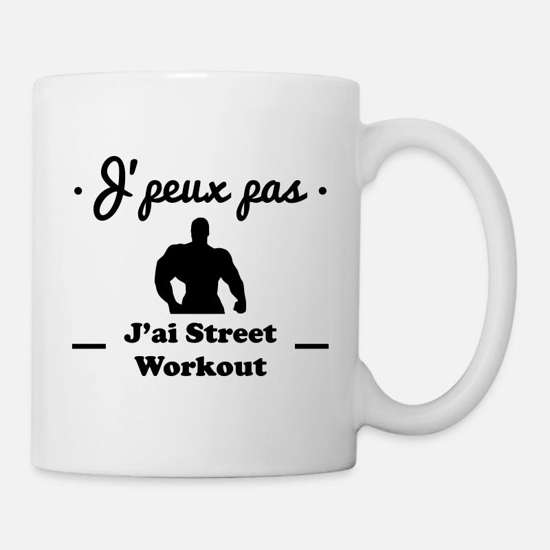 j'peux pas j'ai street workout - Mug blanc - blanc