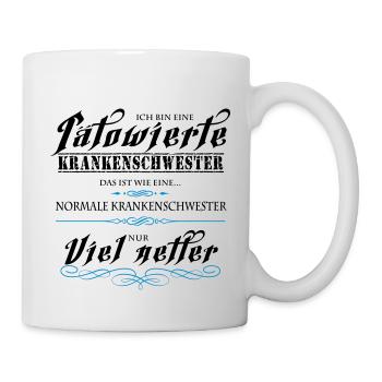 Tätowierte Krankenschwestern sind netter! - Tasse - Weiß - Rechts