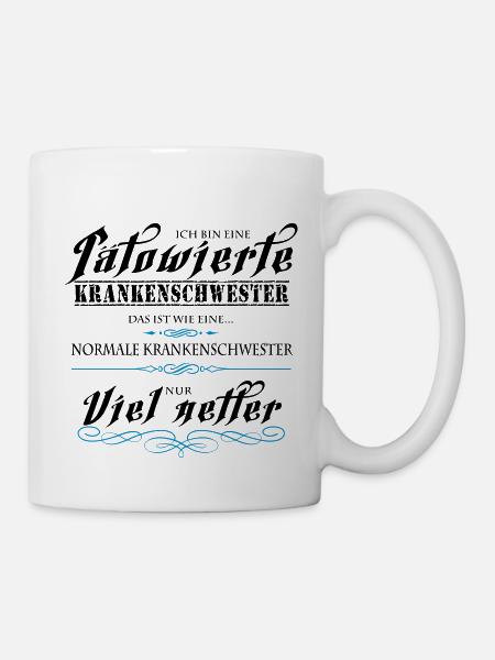 Tätowierte Krankenschwestern sind netter! - Tasse - Weiß
