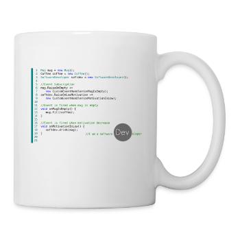 Je suis un développeur de logiciels - Mug blanc - blanc - Droite