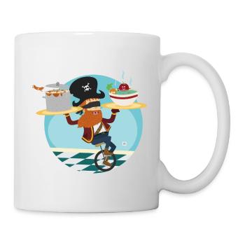 yum Pirat - Tasse - Weiß - Rechts