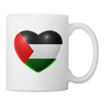 Coeur (Palestine / Palestine) - Mug blanc - blanc - Droite