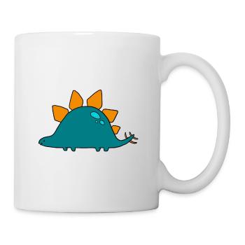 Stegosaurus - Tasse - Weiß - Rechts