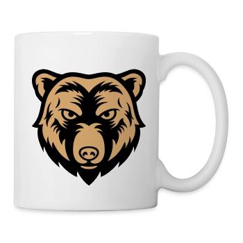 bear face 2 - Mug - white - Right