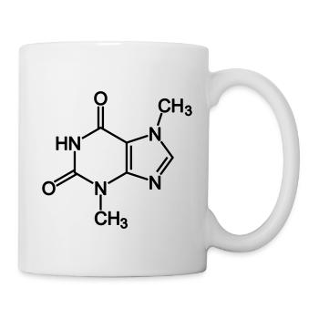 La théobromine / Chocolat - Mug blanc - blanc - Droite