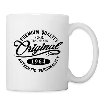Original Since 1964 Handwriting Premium Quality - Tasse - Weiß - Rechts