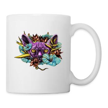 Sphinx Cat and the Flowers - Mug - white - Right