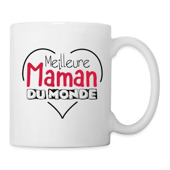 Meilleure Maman du monde vecteur - Mug blanc - blanc - Droite
