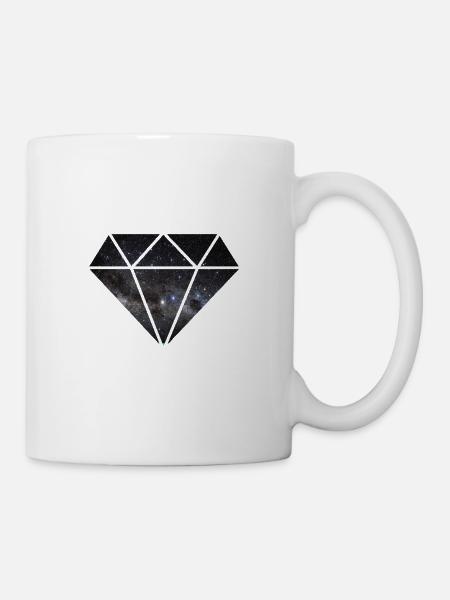 Diamant in Space - Tasse - Weiß