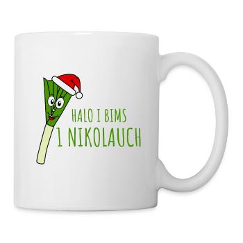 Ugly Christmas Halo I Bims 1 Nikolauch - Tasse - Weiß - Rechts