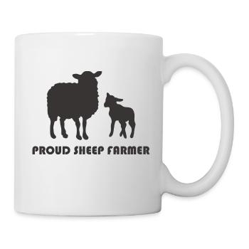 éleveur de moutons fier - Mug blanc - blanc - Droite