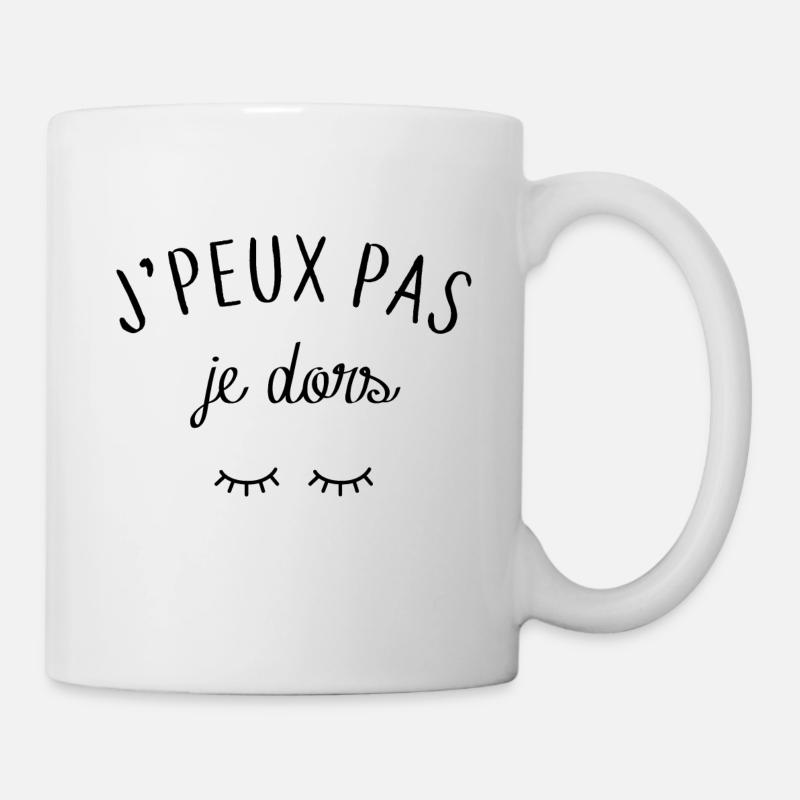 J'peux pas je dors - Mug blanc - blanc