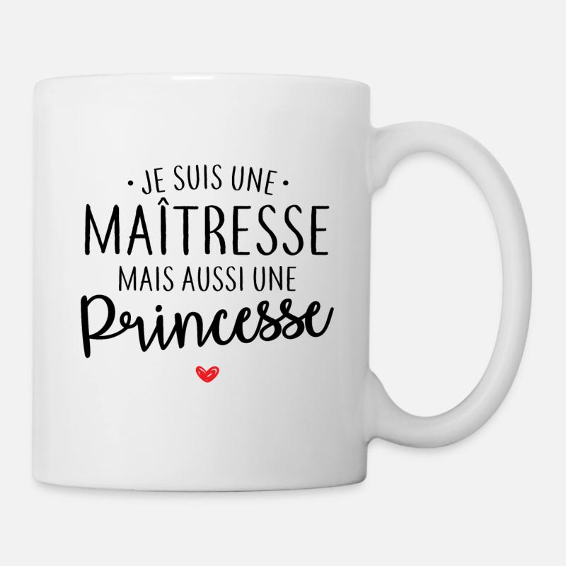 Maîtresse et princesse - Mug blanc - blanc