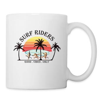 Reiter Surfen - Tasse - Weiß - Rechts