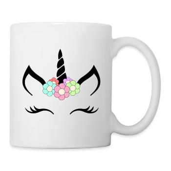 fleurs Unicorn - Mug blanc - blanc - Droite