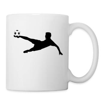Fußball / Fallrückzieher - Tasse - Weiß - Rechts