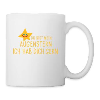 Augenstern Liebe Spruch - Tasse - Weiß - Rechts