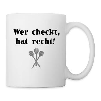 Toute personne qui a vérifié droit - Mug blanc - blanc - Droite