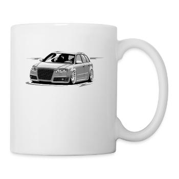 RS4 B7 A4 low style skulldriver tuning car - Mug - white - Right