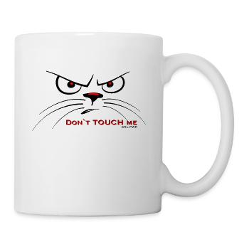 Don`t touch me. GirlPower, womancontest - Tasse - Weiß - Rechts
