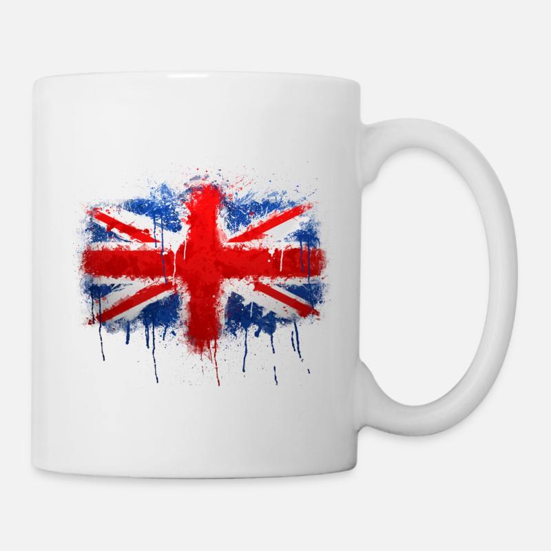 Union Jack Graffiti - Mug blanc - blanc