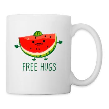 Free Hugs - Mug blanc - blanc - Droite