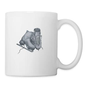 Patins de patinage artistique - Mug blanc - blanc - Droite