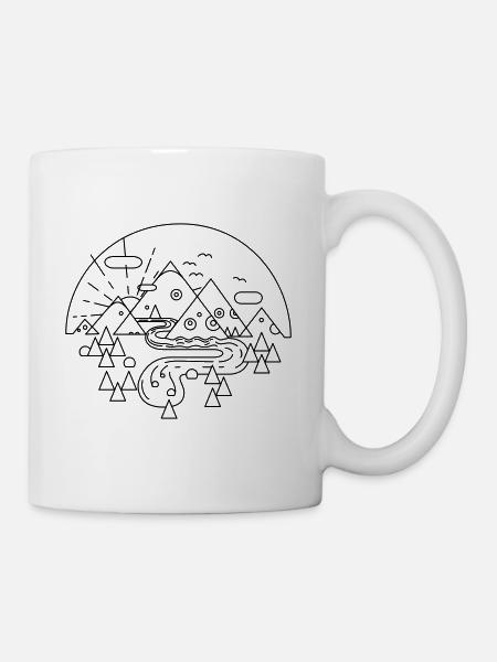 Montagnes du mal - Mug blanc - blanc