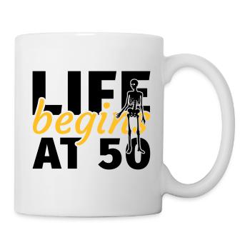 50th birthday Fifty fiftieth funny gift - Mug - white - Right