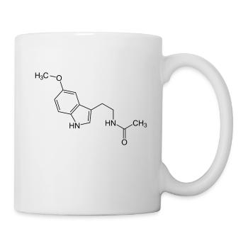 Melatonin Strukturformel - Tasse - Weiß - Rechts