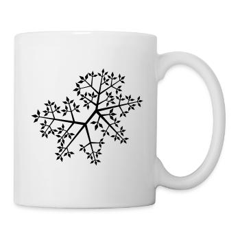 Natur Zweige Äste Blätter - Tasse - Weiß - Rechts