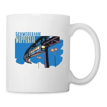 Neue Schwebebahn aus Wuppertal - Tasse - Weiß - Rechts