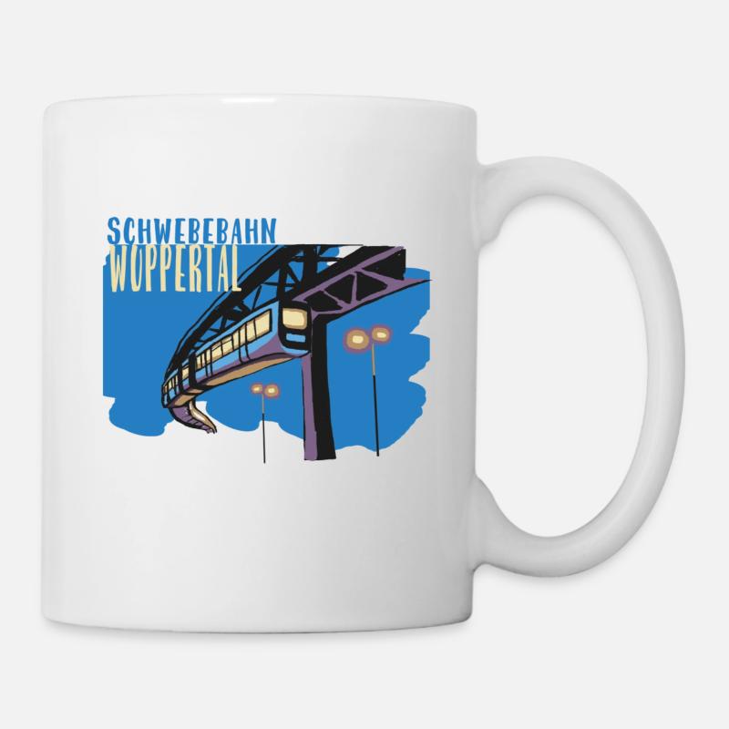 Neue Schwebebahn aus Wuppertal - Tasse - Weiß