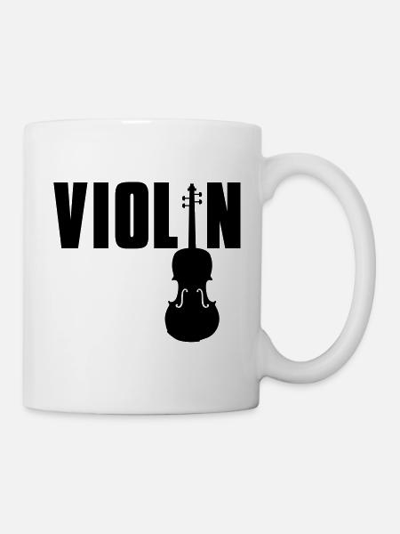 violin - Tasse - Weiß