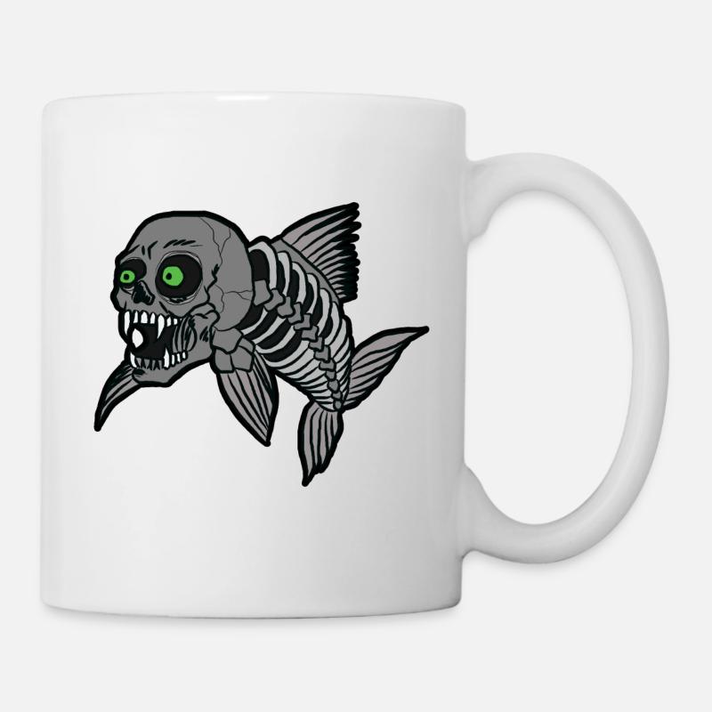 Fischgraete - Tasse - Weiß