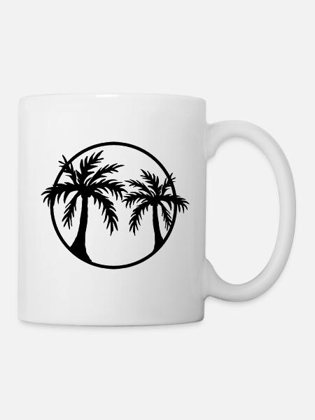Palmiers - Mug blanc - blanc
