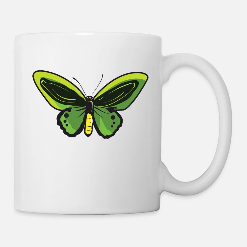 Papillon citron Papillon Papillon papillon - Mug blanc - blanc