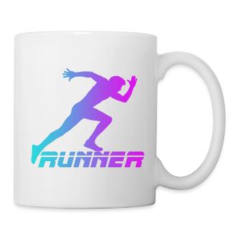 Runner - Tasse - Weiß - Rechts