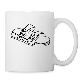 Jesuslatschen - Tasse - Weiß - Rechts