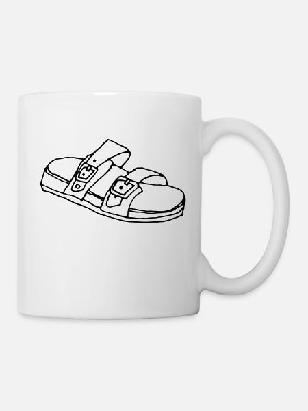 Jesuslatschen - Tasse - Weiß