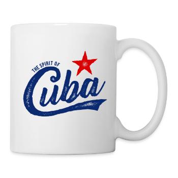 L'ESPRIT DE CUBA VINTGAE HANDGEZEICHNET - Mug blanc - blanc - Droite