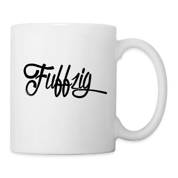Fuffzig 50. Geburtstag Jahre Geschenk Geschenkidee - Tasse - Weiß - Rechts