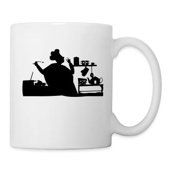 koch kochen - Tasse - Weiß - Rechts