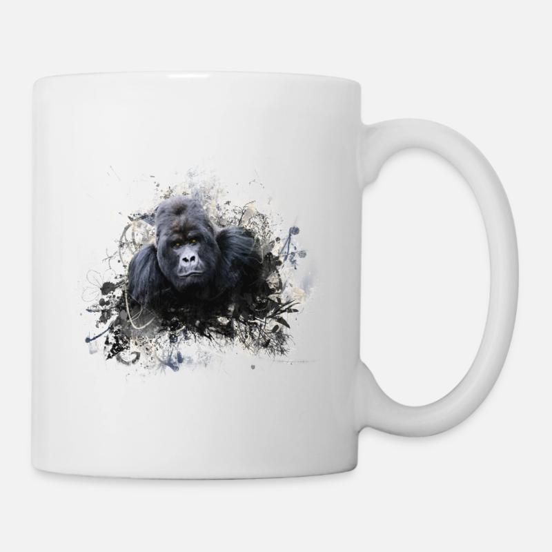 gorille - Mug blanc - blanc